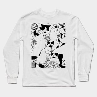 Boom The Cat - A sleepy Cat 01 Long Sleeve T-Shirt